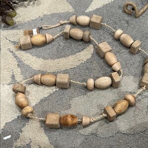 Natural Wooden Bead Necklace